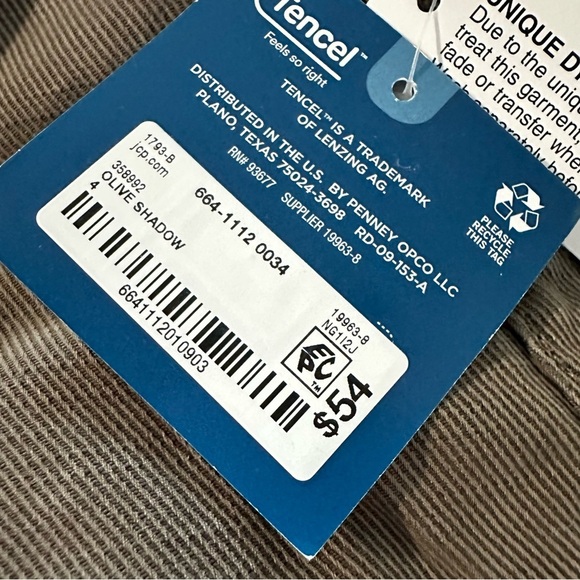 Arizona Jean Company Olive Shadow Wide Leg Pants - Picture 3 of 4